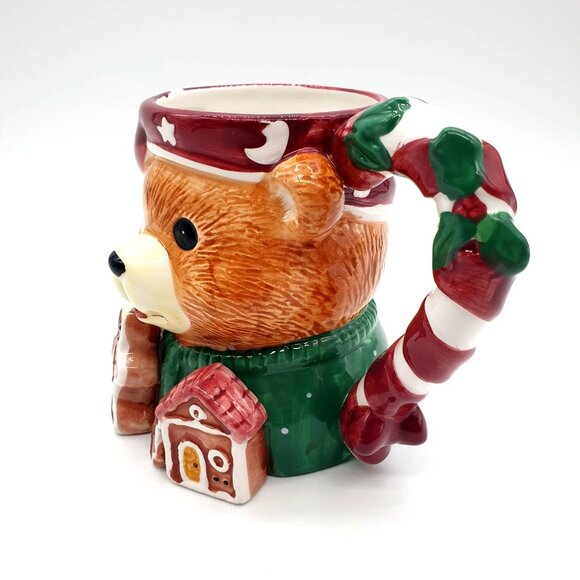 Tis The Season Teddy Bear Holiday Mug Decoration Display Collection Christmas - Picture 2 of 9